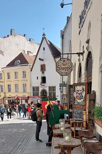 Cobbled streets of Tallinn, Estonia